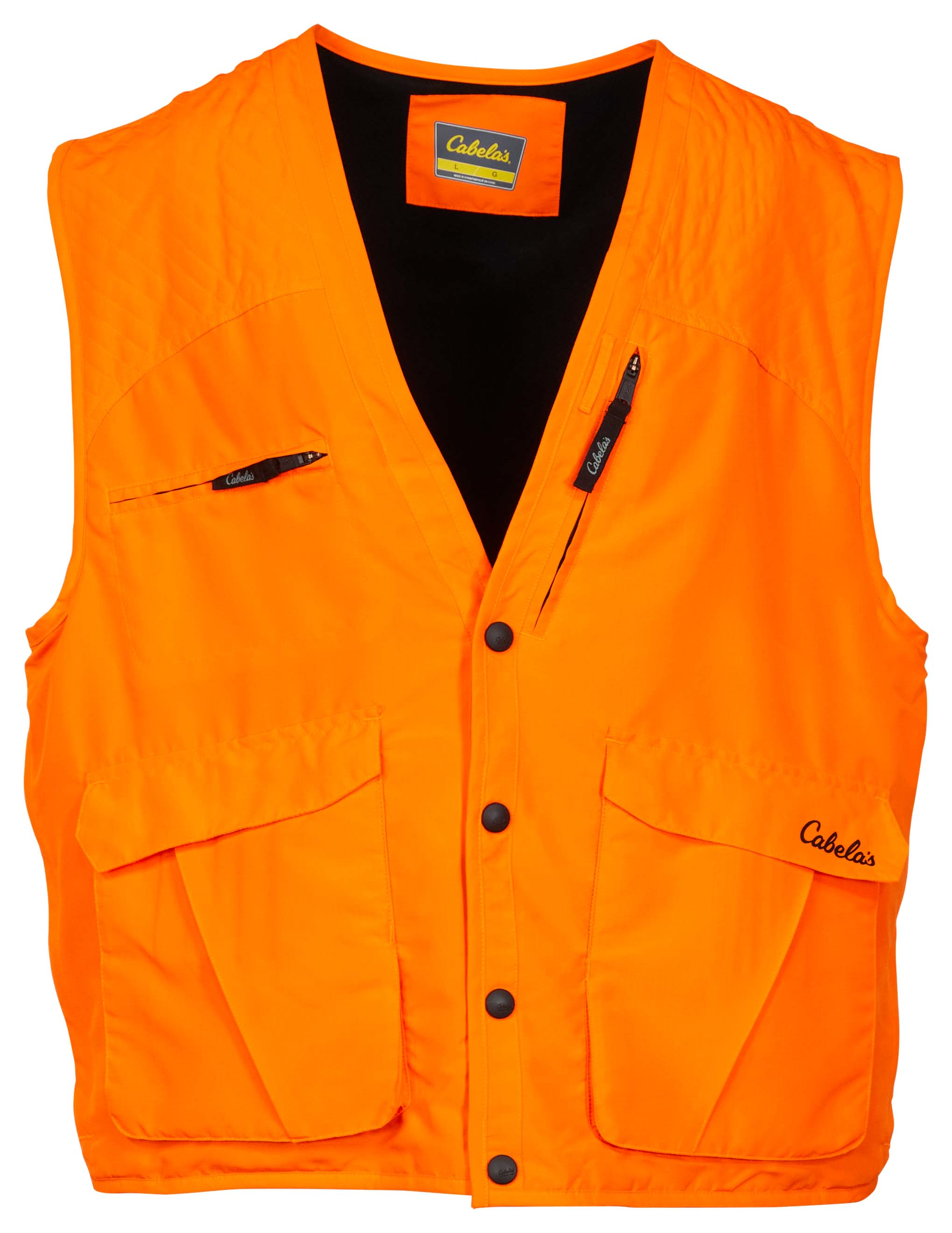 Gilet De Chasse Cabela's Blaze Pro Guide II - Doublé Polaire, Taille L, Orange